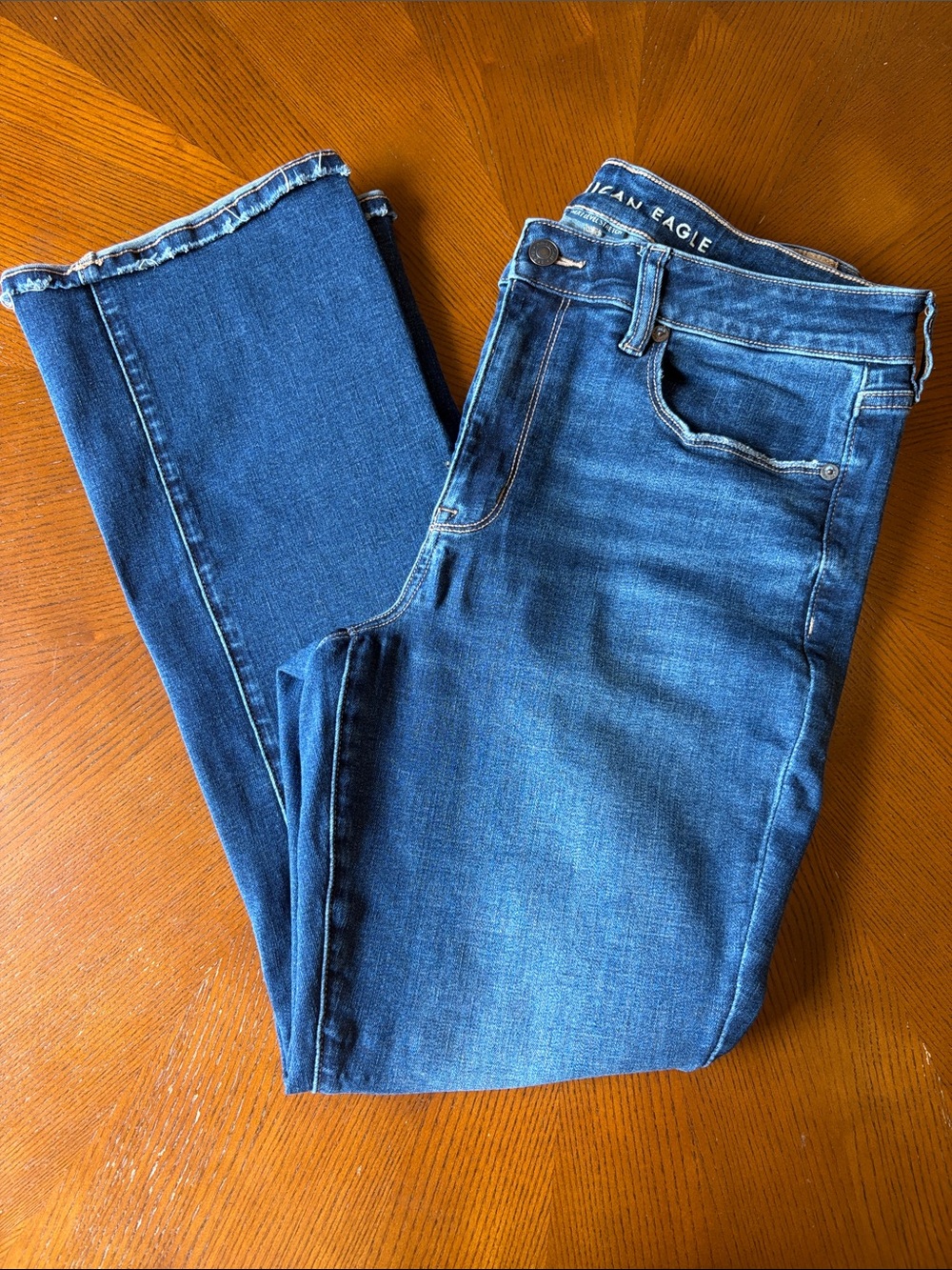 American Eagle Outfitters High Rise Skinny Kick Jeans size 12 Short